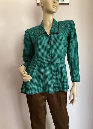 Винтажная красивая блузка handmade / m- l