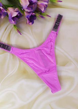 Яркие трусики со стразами victoria secret
