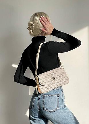Женская сумка из эко-кожи guess / гесс молодежная, брендовая сумка