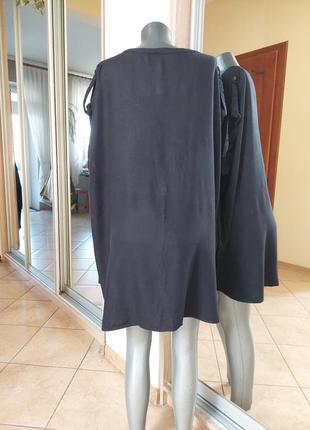 Удлинённая вискозная рубашка 👕 туника большого размера4 фото