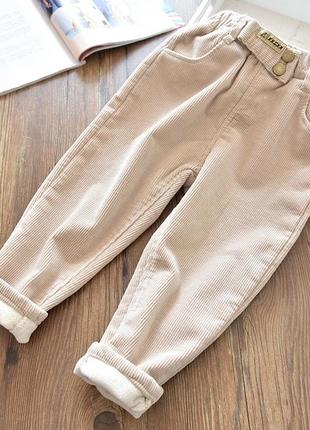 Стильные утепленные брюки на флисе3 фото