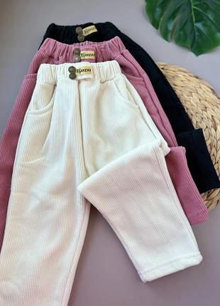 Стильные утепленные брюки на флисе5 фото