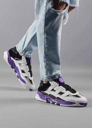 Чоловічі кросівки adidas niteball  white violet6 фото