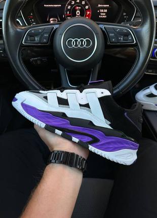 Чоловічі кросівки adidas niteball  white violet3 фото