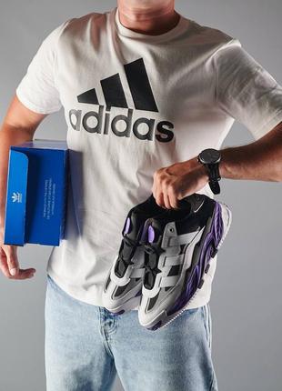 Чоловічі кросівки adidas niteball  white violet10 фото