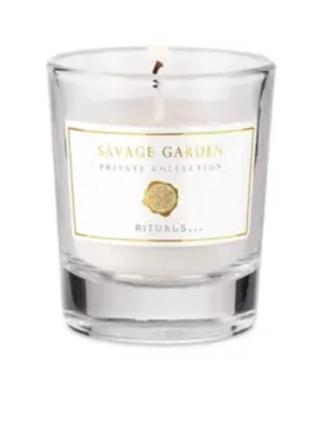 Свеча на 1 фитиль rituals private collection savage garden scented candle 25 g