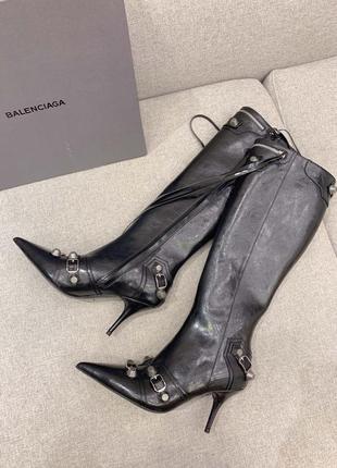 Кожаные сапоги в стиле balenciaga2 фото