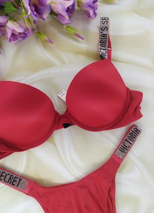 Невероятно красивый комплект белья со стразами victoria secret2 фото