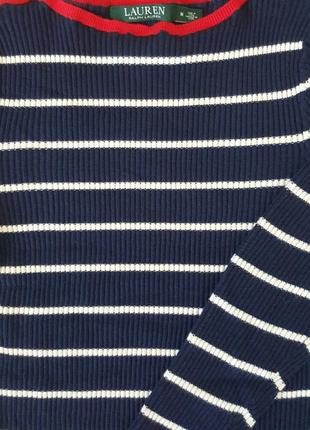 Базовий джемпер реглан кофта пуловер в рубчик ralph lauren7 фото