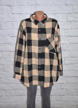 Рубашка фланелевая свободного кроя "new look"