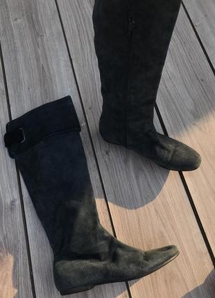 Сапожки braska натуральные замшевые туфли сапоги ботинки брендовые стильные актуальные тренд5 фото