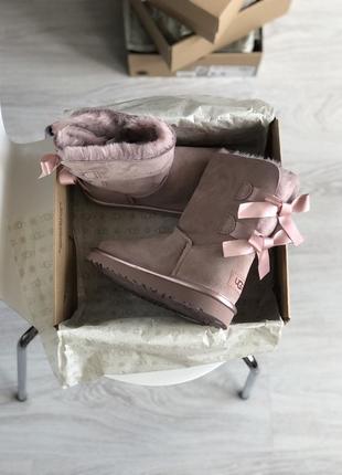 Угги женские зимние 🌸ugg bailey bow 2 dusk🌸2 фото