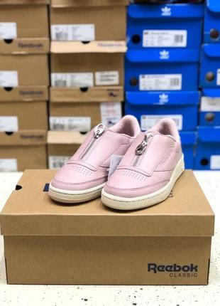 Кроссовки reebok club c 85 zip "shell pink" (bs6606) / оригинал2 фото