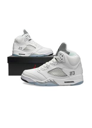 Air jordan 5 hotsell retro premium white