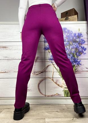 Трикотажні фіолетові штани легінси 1+1=33 фото