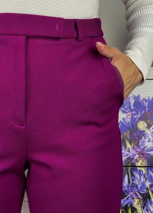 Трикотажні фіолетові штани легінси 1+1=39 фото