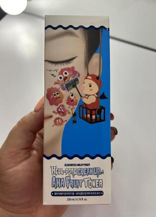 Пилинг-тонер с фруктовыми кислотами, elizavecca, face fruit hell pore toner, 200 мл3 фото