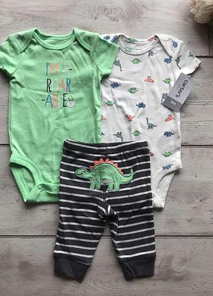 Набор комплект веселые попки carters картерс 3м-24м, 62см-86см