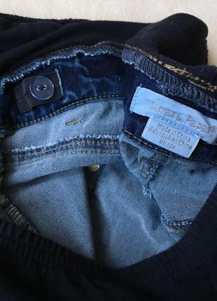 Прямые плотные джинсы для вагітних для беременных mamas&papas4 фото
