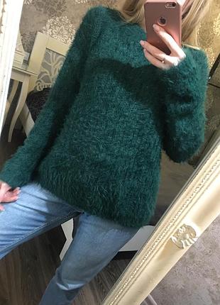 Мягкий тёплый пушистый свитер