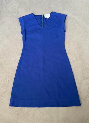 Синее платье мини