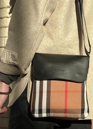 Месенджер шкіряний burberry 2