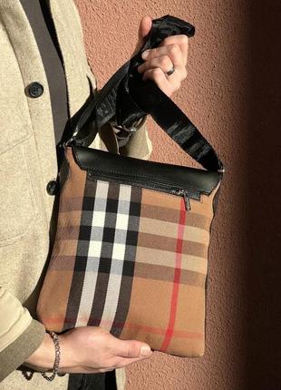 Месенджер шкіряний burberry 4