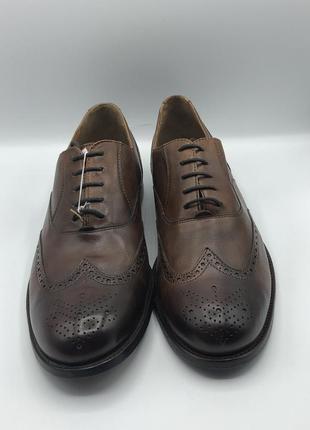 Оригінальні чоловічі класичні шкіряні туфлі розмір 445 фото
