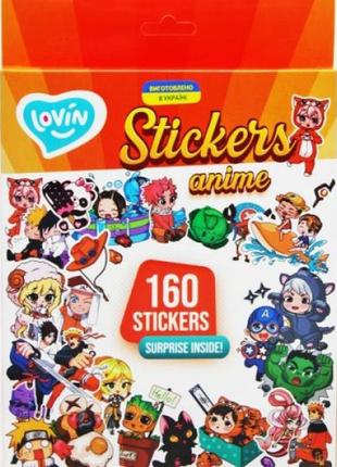 Набор наклеек "anime", 160 шт.