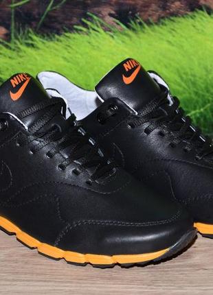 Сині кросівки шкіряні м27ч якість nike розмір 36