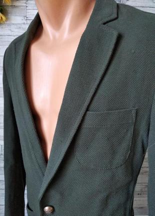 Пиджак zara man классический модный мужской хаки5 фото