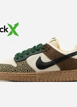 Кроссовки nike sb dunk low safari