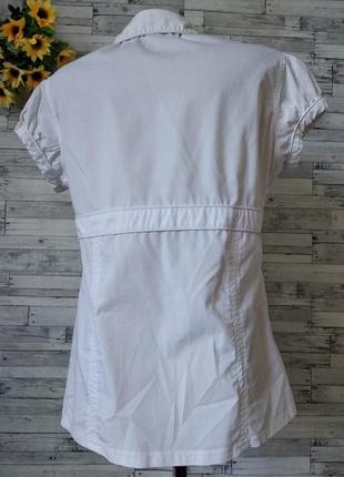 Жіноча блуза stradivarius літня сорочка білого кольору розмір 46 м6 фото