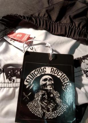 Лосины череп скелет rock style yakuza