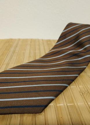 1+1=3🔥 сост нов mr. blue галстук в полоску коричневый zxc lkj