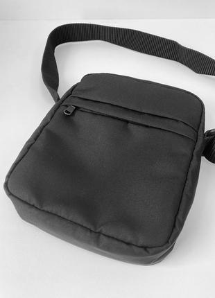 Чоловіча текстильна сумка через плече, матеріал оксфорд 600 німеччина, чорного кольору4 фото