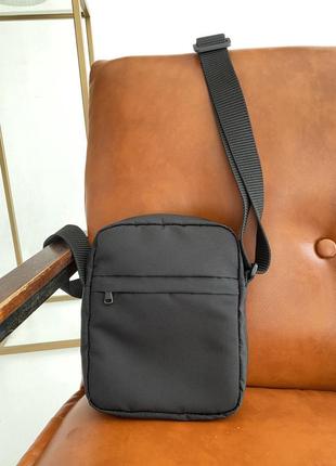 Чоловіча текстильна сумка через плече, матеріал оксфорд 600 німеччина, чорного кольору3 фото
