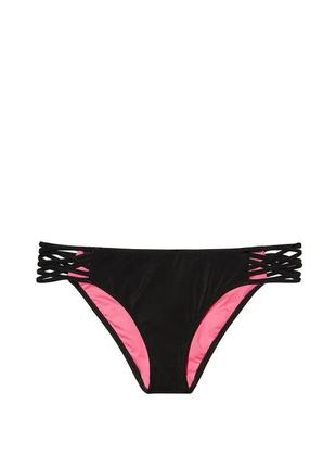 Victorias secret pink оригинал плавки хs черные пинк victoria виктория сикрет черного