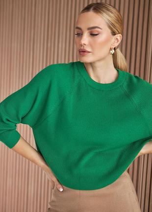 Джемпер жіночий з тонкої пряжі укорочений жіночий бавовняний светр легкий трикотажний светр прямого силуету4 фото