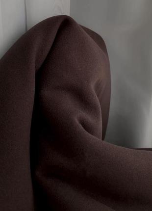 Демисезонное коричневое пальто украинского производства шерстяное4 фото