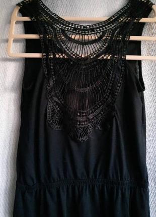 Женская черная кружевная туника майка. летняя пляжная накидка с кружевом, блуза, блуза3 фото