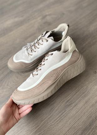 Кроссовки кожаные оригинал ecco therap 825274