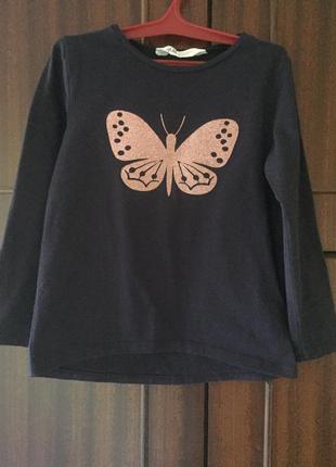 Лонгслив h&m для девочки 4-5 лет