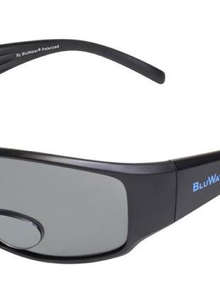 Окуляри біфокальні поляризаційні bluwater bifocal-1 (+1.5) polarized (gray) (чорна біфокальна лінза з діоптріями)