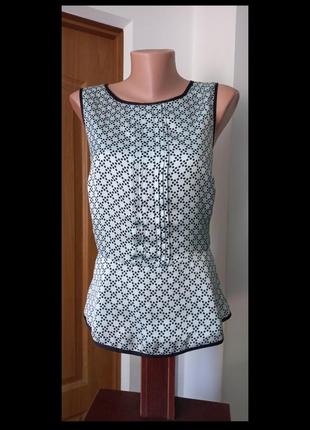 Шикарная блузка с баской, 48р+ серьги в подарок!1 фото