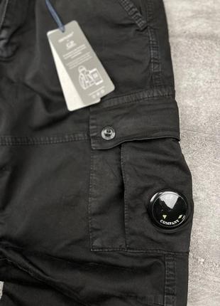 Брендові чоловічі штани / якісні штани c.p company в чорному кольорі на кожен день5 фото