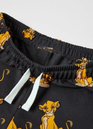 Комплект двойка с принтом the lion king © disney zara костюм базовый набор футболка и шорты4 фото