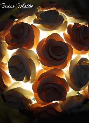 Светильник розы в шляпной коробке6 фото