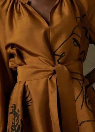 Стильное шелковое платье дорогого французского премиум бренда souer 🔥🔥🔥3 фото