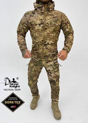 Тактический костюм multicam софтшел softshell весна демисезонная военная форма мультикам куртка и штаны1 фото